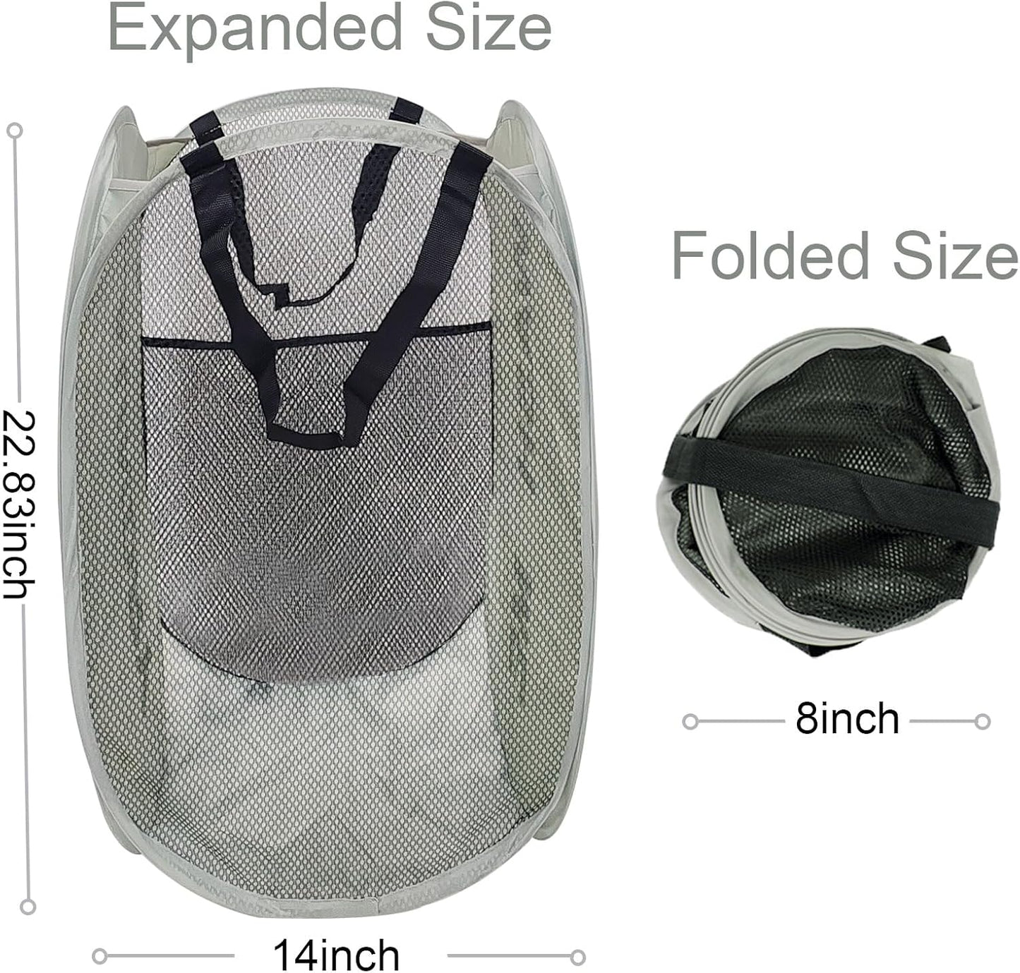 Panier à linge | Design Élégance gris