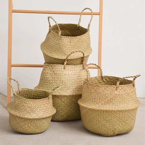 Cache pot en osier | Bohème Naturel - Le Château de la Déco