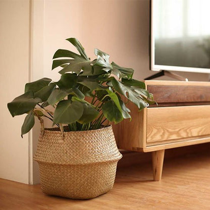 Cache pot en osier | Bohème Naturel - Le Château de la Déco