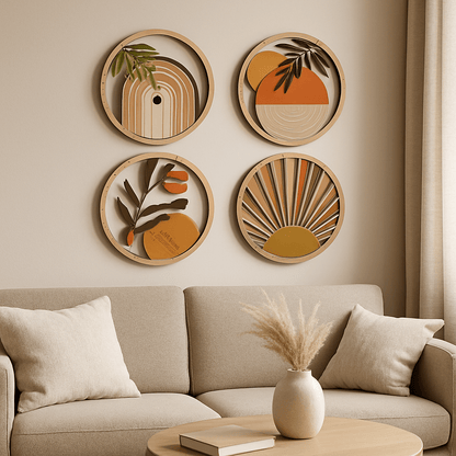 Décoration murale bois | Bohème Chaleur - Le Château de la Déco