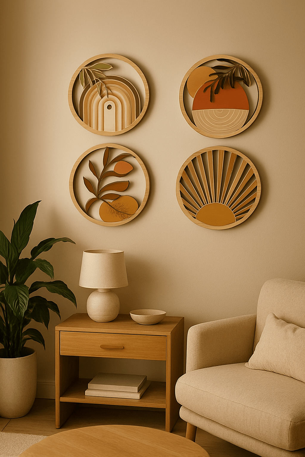 Décoration murale bois | Bohème Chaleur - Le Château de la Déco