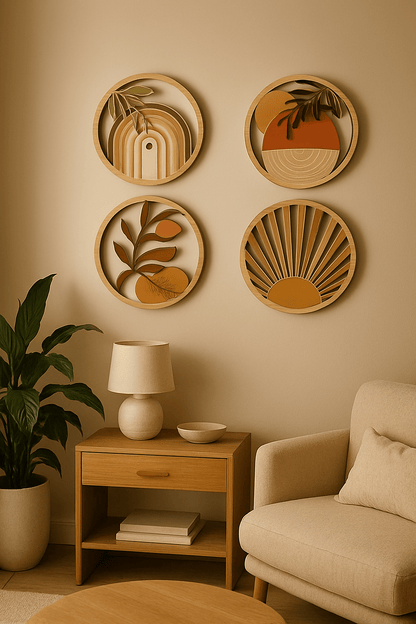 Décoration murale bois | Bohème Chaleur - Le Château de la Déco