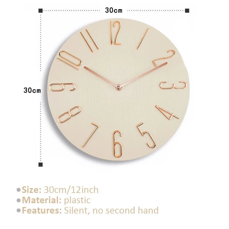 Horloge murale | Élégance Silencieuse - Le Château de la Déco