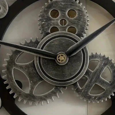 Horloge Murale - RetroWallClock™ - Argent - Le Château de la Déco