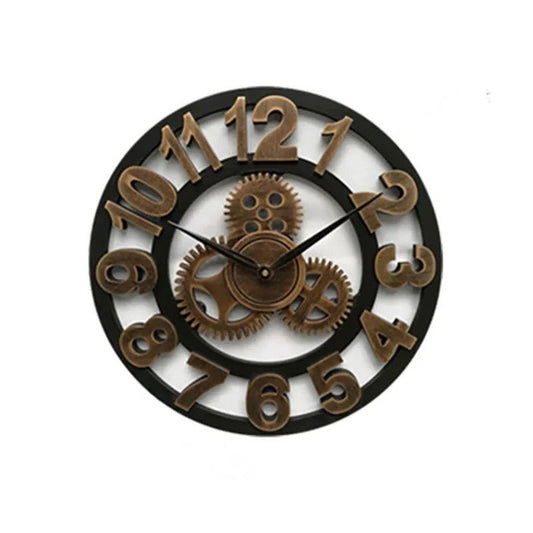 Horloge Murale - RetroWallClock™ - Bronze - Le Château de la Déco