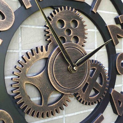 Horloge Murale - RetroWallClock™ - Bronze - Le Château de la Déco