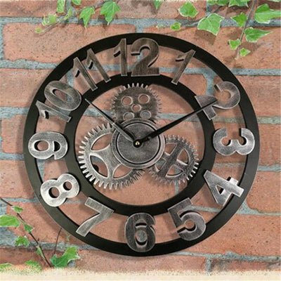 Horloge Murale - RetroWallClock™ - Bronze - Le Château de la Déco