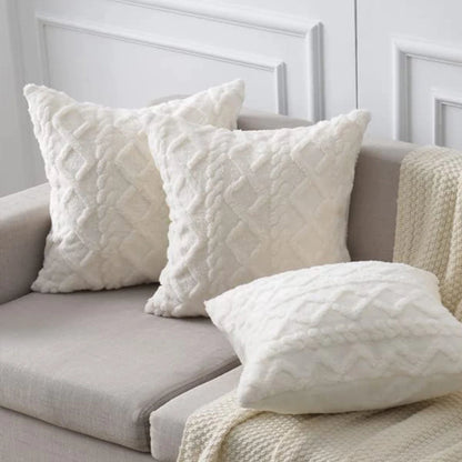 Housse coussin | Élégance Durable blanc Le Château de la Déco