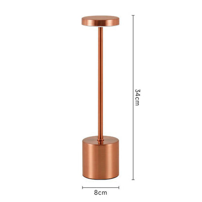 Lampe de table rechargeable | Élégance Tactile bronze