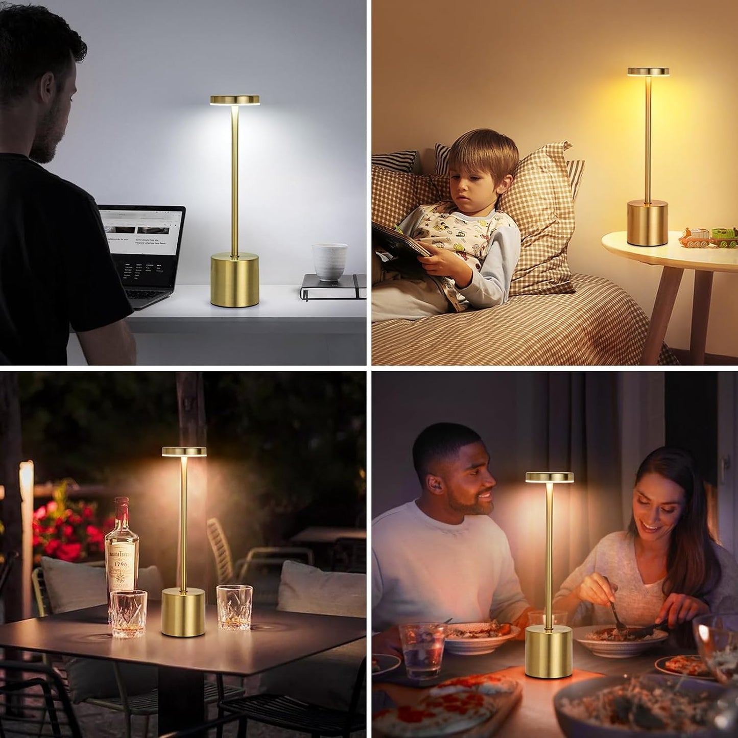 Lampe de table rechargeable | Élégance Tactile - Le Château de la Déco