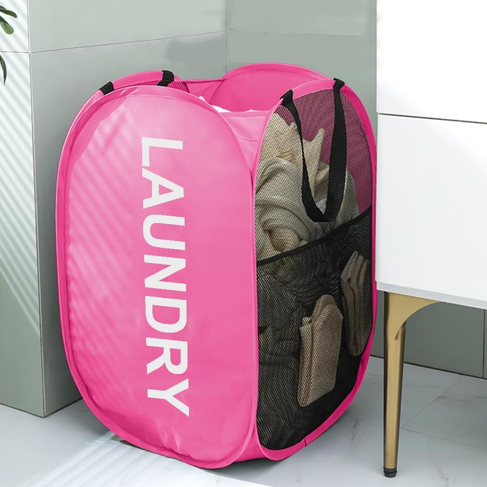 Panier à linge | Design Élégance rose