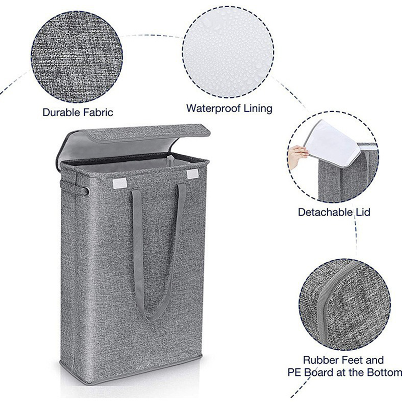 Panier à linge sale | Design Élégance tissu Le Château de la Déco