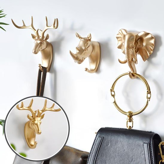 Porte manteau mural | Safari Gold - Le Château de la Déco