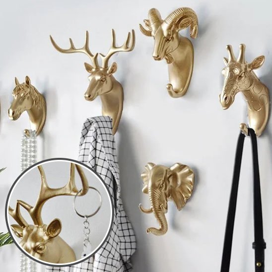 Porte manteau mural | Safari Gold - Le Château de la Déco