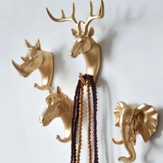 Porte manteau mural | Safari Gold - Le Château de la Déco