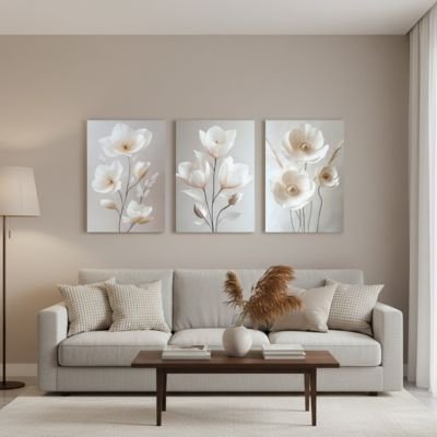 Tableau sur toile | Élégance Premium divan gris